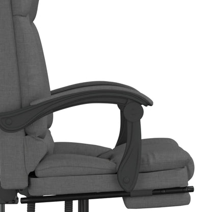 Massage Relaxfauteuil voor op kantoor donkergrijs stof