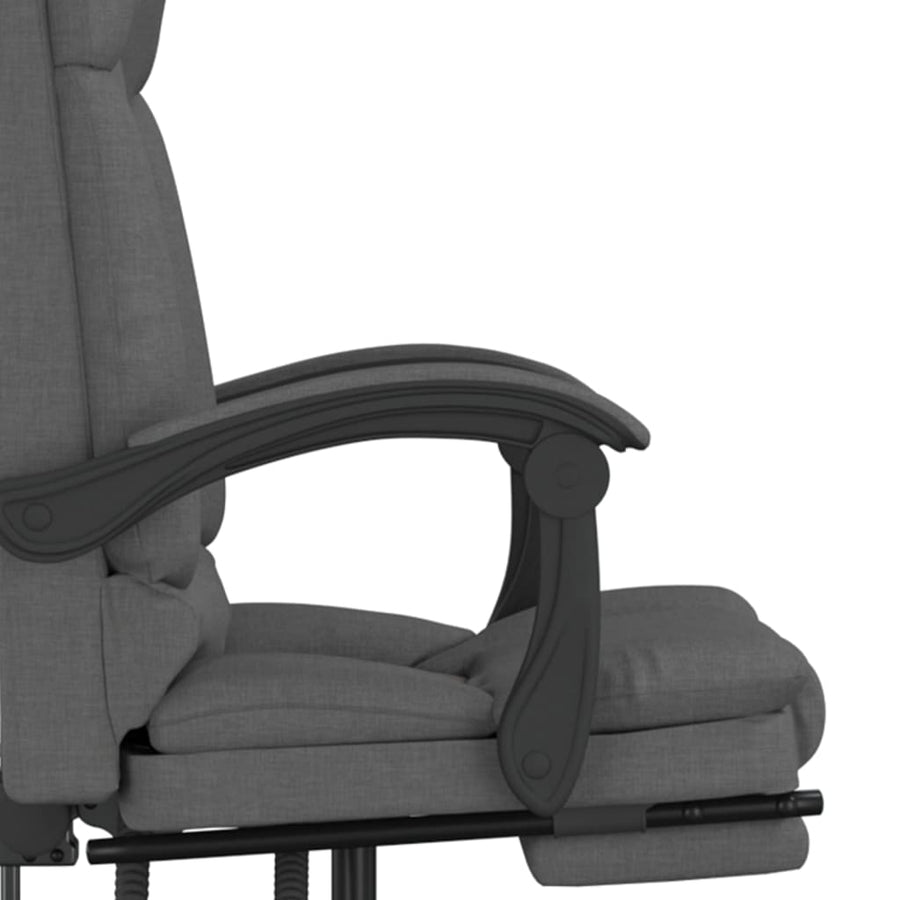 Massage Relaxfauteuil voor op kantoor donkergrijs stof
