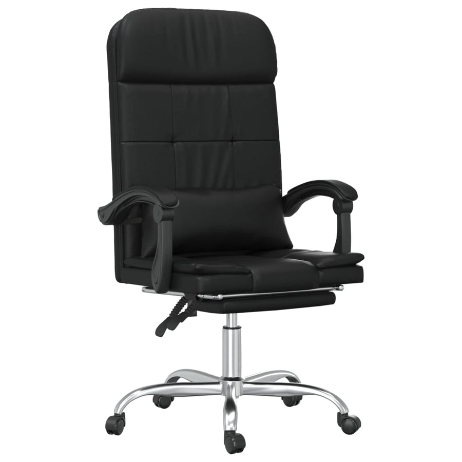Massage Relaxfauteuil voor op kantoor zwart kunstleer