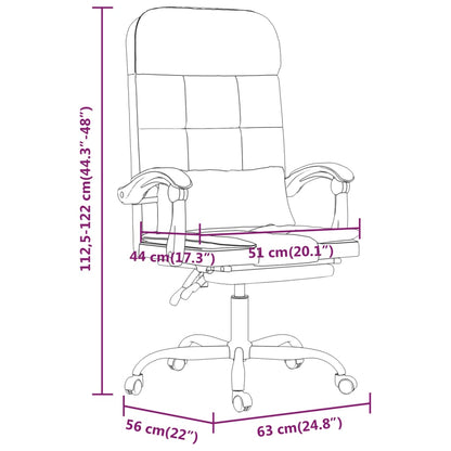 Massage Relaxfauteuil voor op kantoor zwart kunstleer