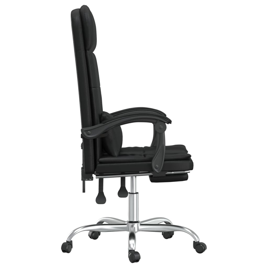 Massage Relaxfauteuil voor op kantoor zwart kunstleer