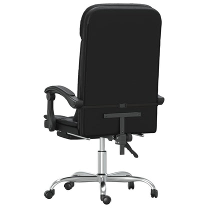 Massage Relaxfauteuil voor op kantoor zwart kunstleer