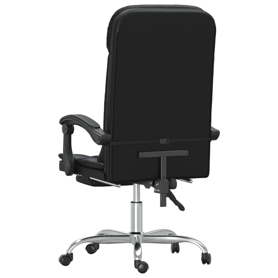 Massage Relaxfauteuil voor op kantoor zwart kunstleer