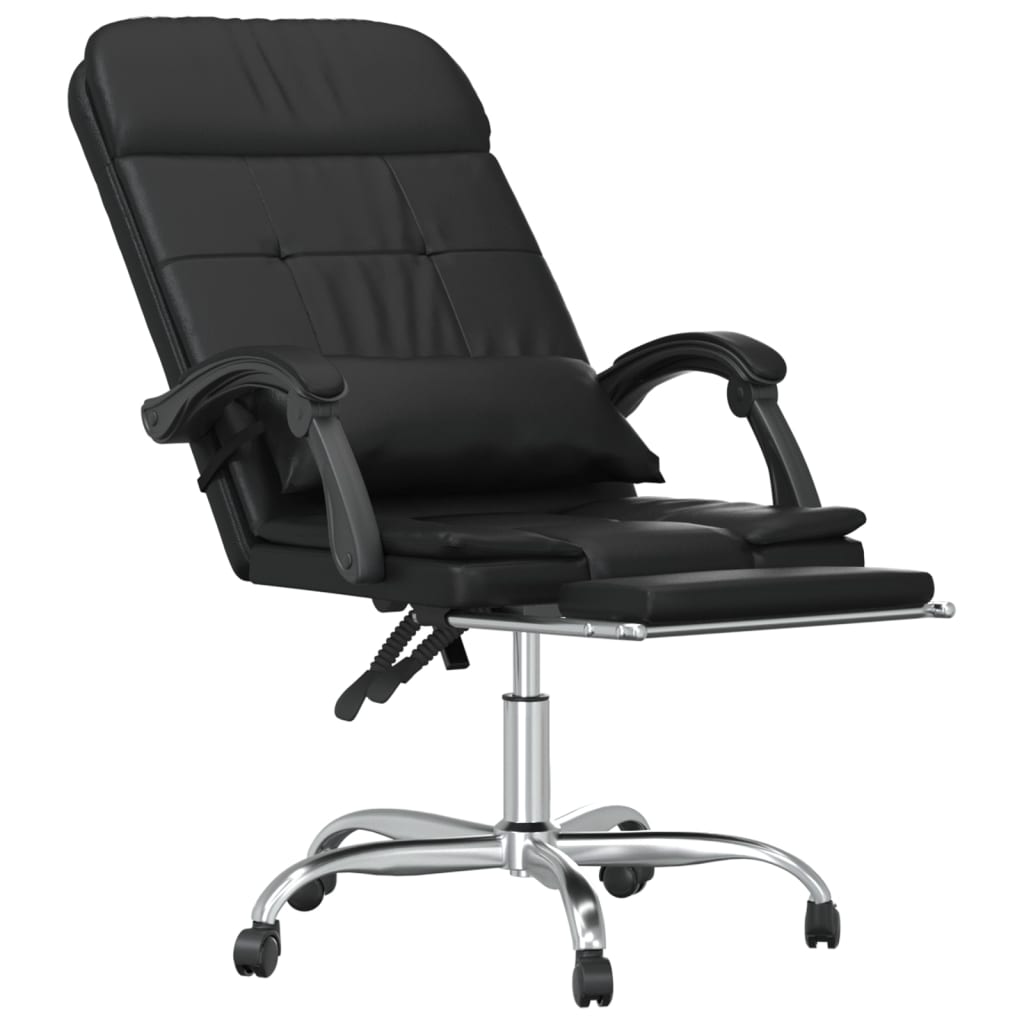 Massage Relaxfauteuil voor op kantoor zwart kunstleer