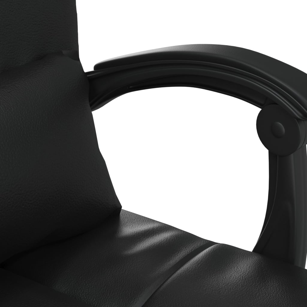 Massage Relaxfauteuil voor op kantoor zwart kunstleer