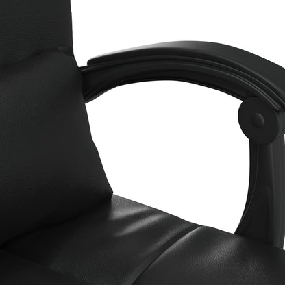 Massage Relaxfauteuil voor op kantoor zwart kunstleer