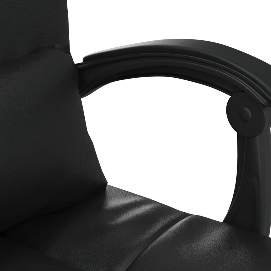 Massage Relaxfauteuil voor op kantoor zwart kunstleer