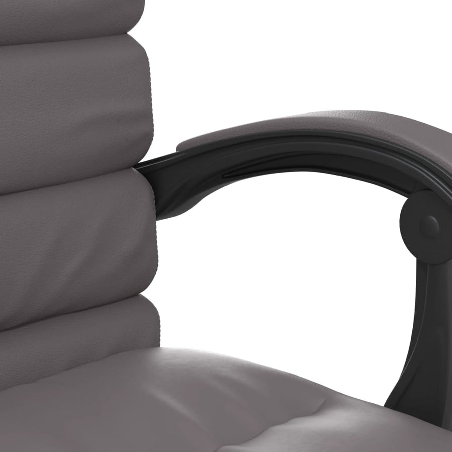 Massage Relaxfauteuil voor op kantoor grijs kunstleer