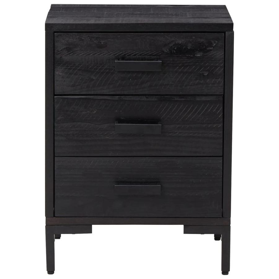 Nachtkastje 40X30X55 Cm Gerecycled Massief Grenenhout