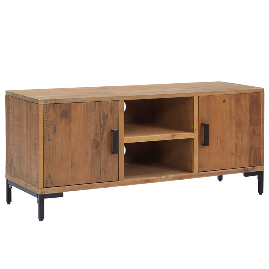 Tv-Meubel Massief Grenenhout 110 x 35 x 48 cm Bruin