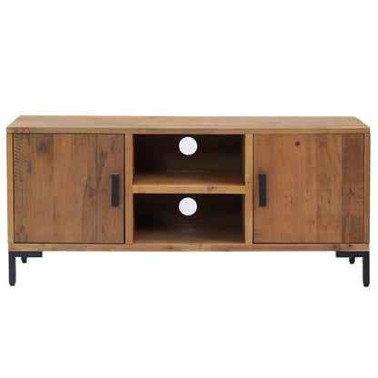 Tv-Meubel Massief Grenenhout 110 x 35 x 48 cm Bruin