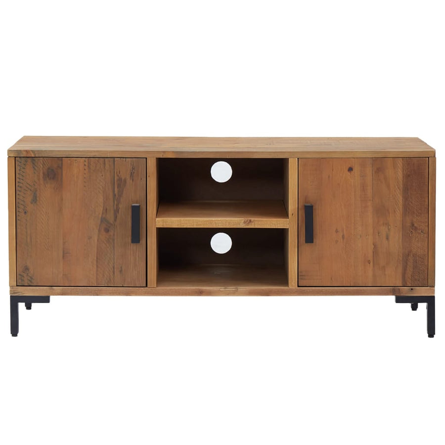 Tv-Meubel Massief Grenenhout 110 x 35 x 48 cm Bruin