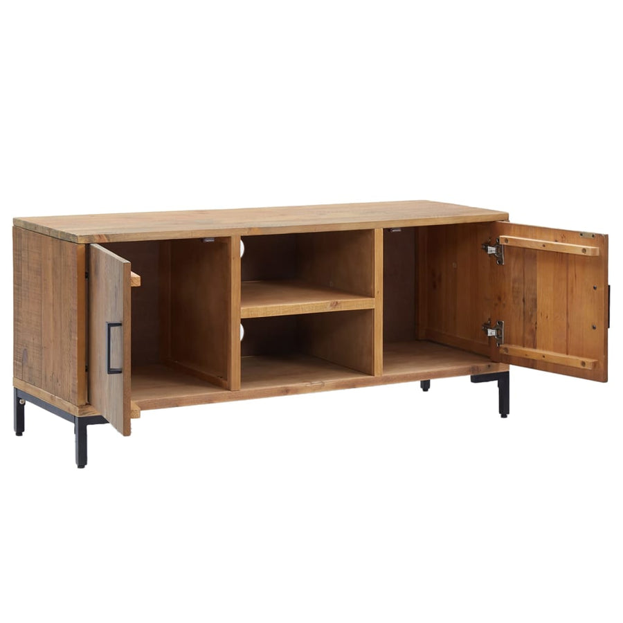 Tv-Meubel Massief Grenenhout 110 x 35 x 48 cm Bruin