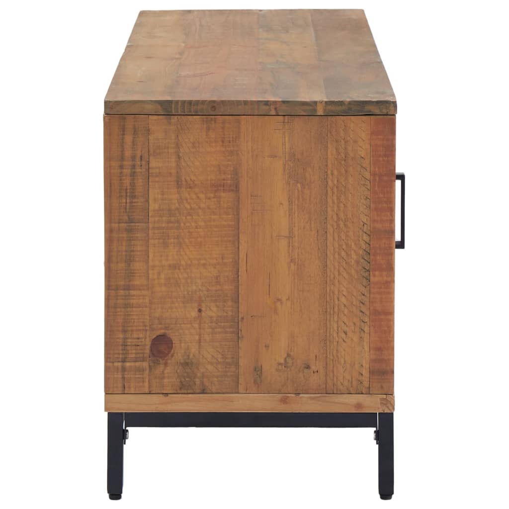 Tv-Meubel Massief Grenenhout 110 x 35 x 48 cm Bruin