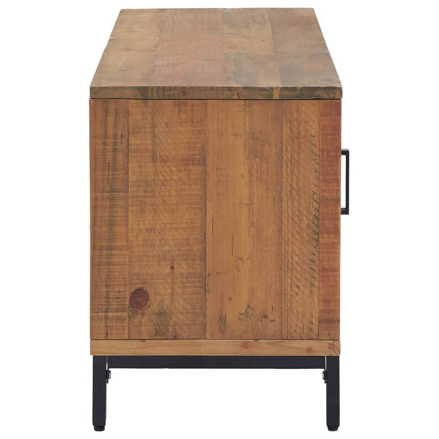 Tv-Meubel Massief Grenenhout 110 x 35 x 48 cm Bruin