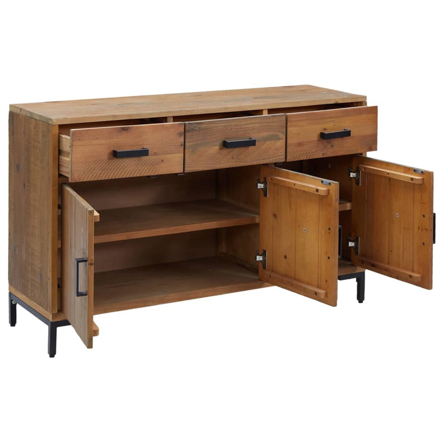 Dressoir 110x35x70 cm massief grenenhout bruin