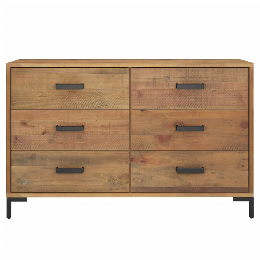 Dressoir 110x35x70 cm massief grenenhout bruin