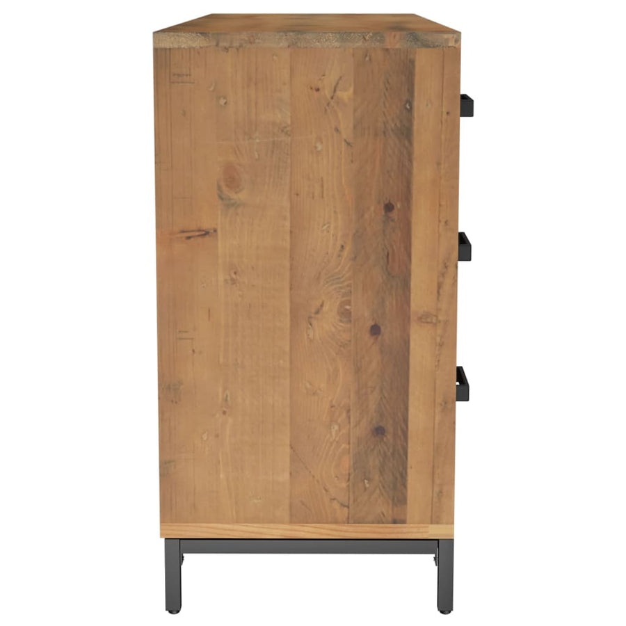Dressoir 110x35x70 cm massief grenenhout bruin
