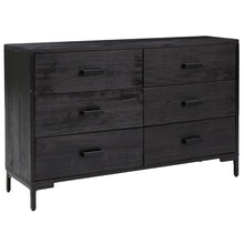 Dressoir 110X35X70 Cm Massief Grenenhout Zwart