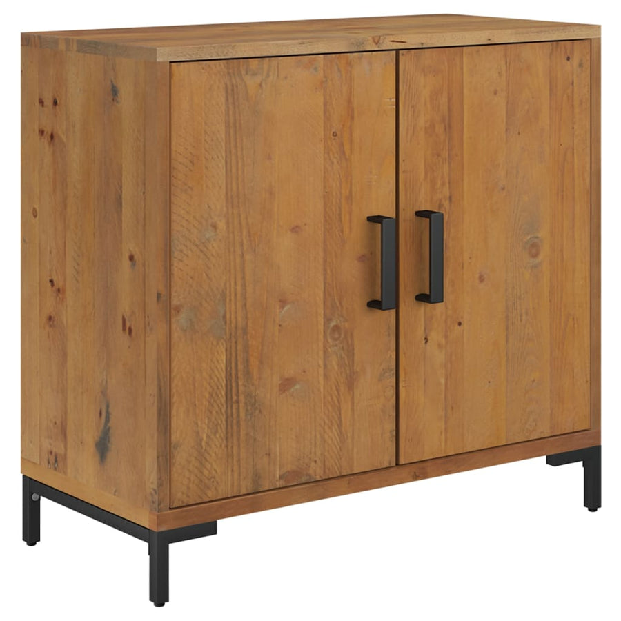 Dressoir 75X35X70 Cm Massief Grenenhout Bruin