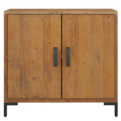 Dressoir 75X35X70 Cm Massief Grenenhout Bruin