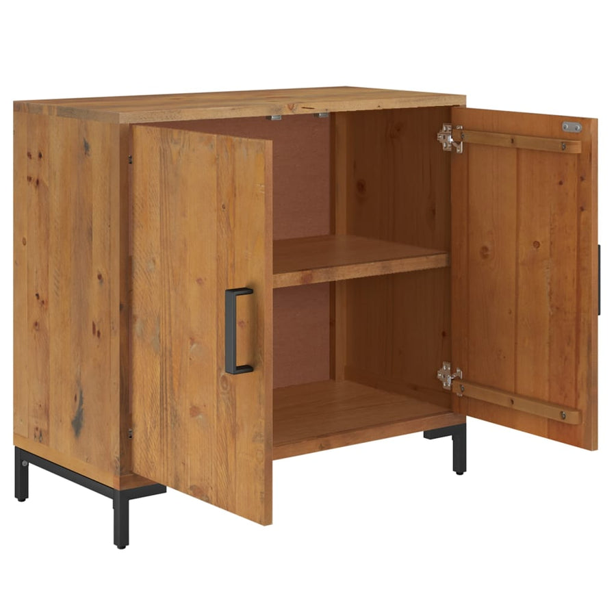 Dressoir 75X35X70 Cm Massief Grenenhout Bruin