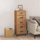 Drawer Cabinet 42x35x110 cm Solid Pinewood
