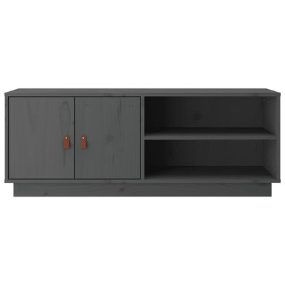Tv-Meubel 05X34X40 Cm Massief Grenenhout Grijs