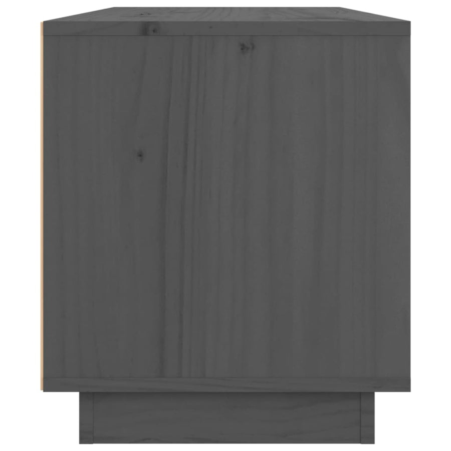 Tv-Meubel 80X34X40 Cm Massief Grenenhout Grijs