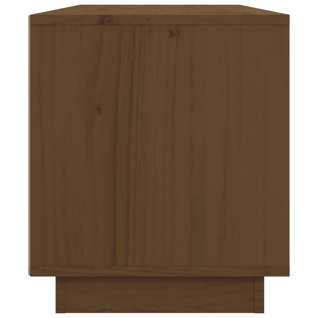 Tv-Meubel 80X34X40 Cm Massief Grenenhout Honingbruin