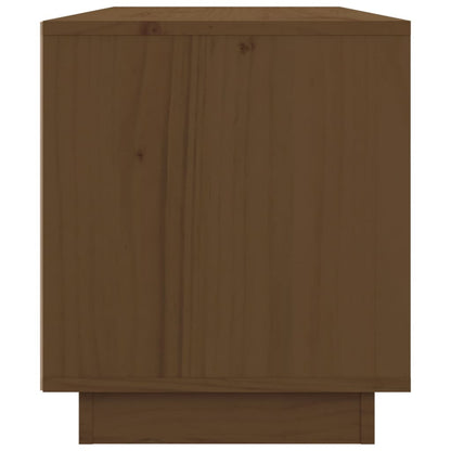 Tv-Meubel 80X34X40 Cm Massief Grenenhout Honingbruin