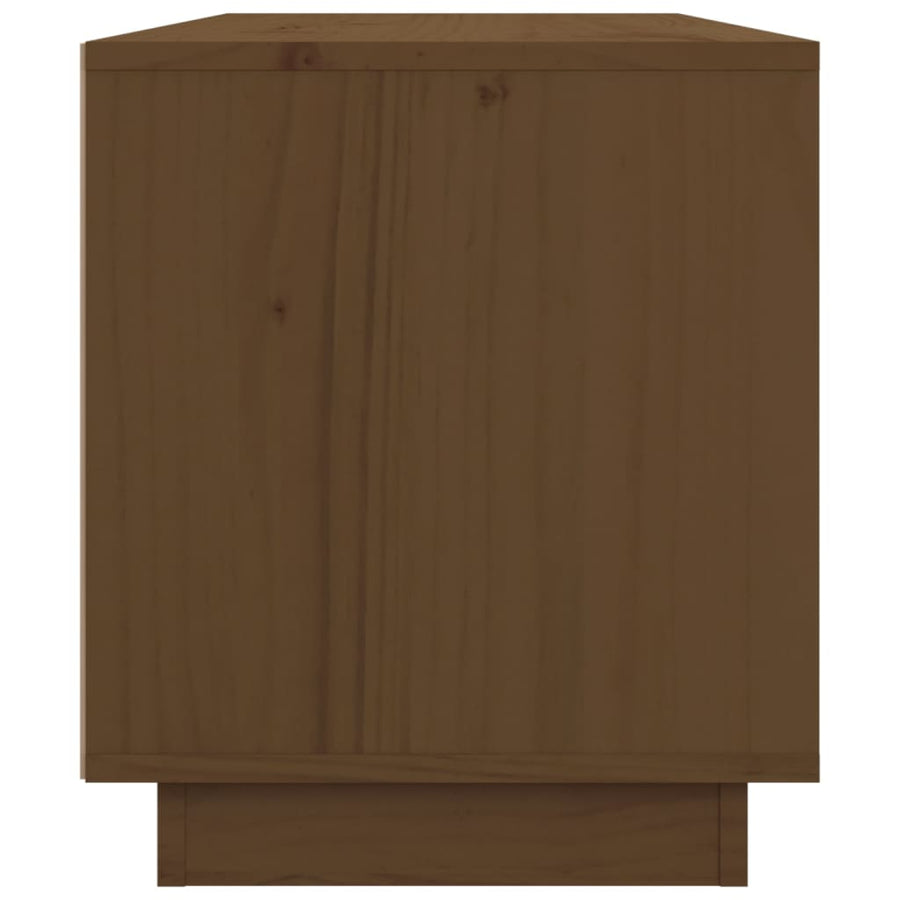 Tv-Meubel 80X34X40 Cm Massief Grenenhout Honingbruin