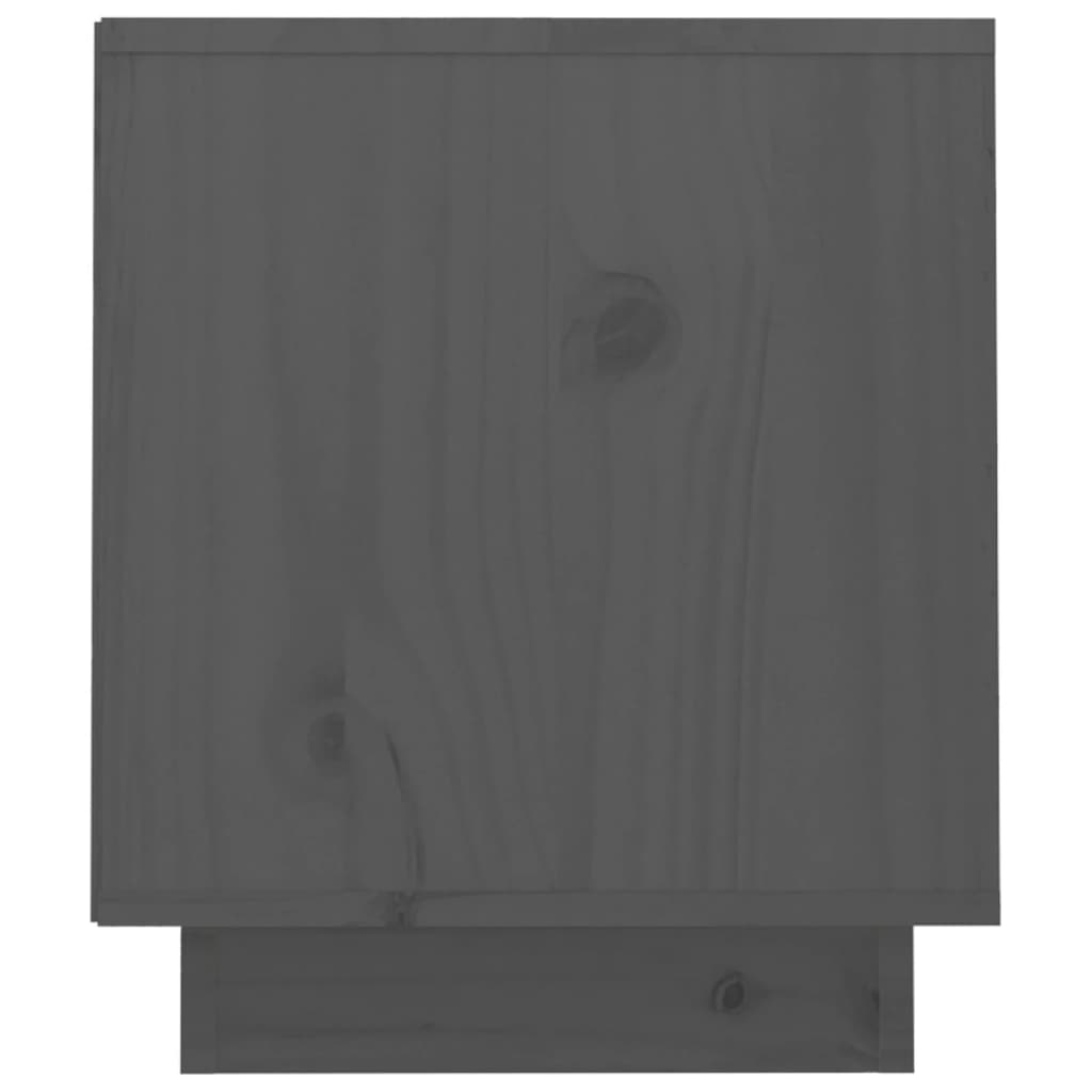 Tv-Meubel 70X34X40 Cm Massief Grenenhout Grijs