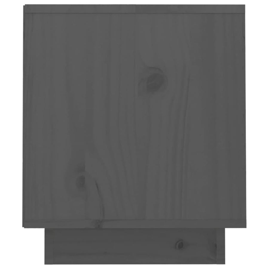 Tv-Meubel 70X34X40 Cm Massief Grenenhout Grijs