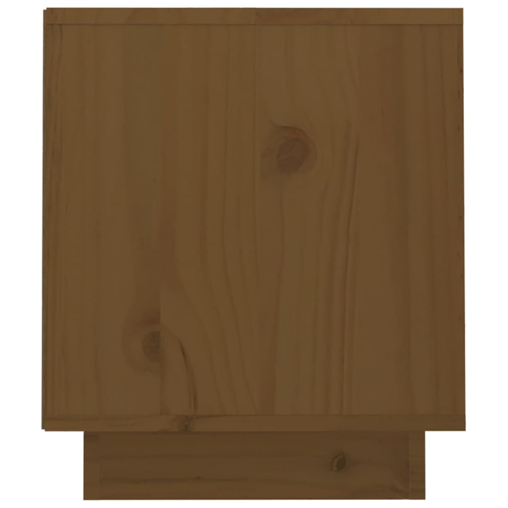 Tv-Meubel 70X34X40 Cm Massief Grenenhout Honingbruin