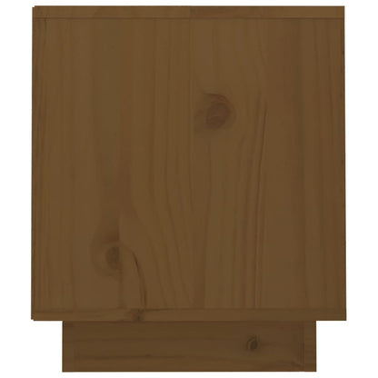 Tv-Meubel 70X34X40 Cm Massief Grenenhout Honingbruin