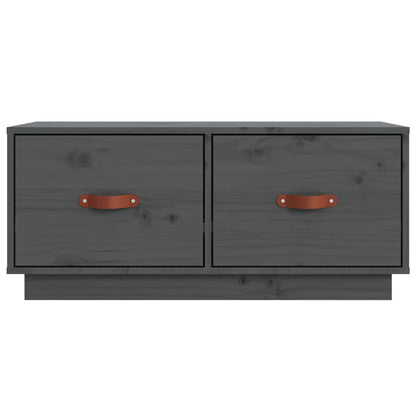 Tv-Meubel 80X34X35 Cm Massief Grenenhout Grijs