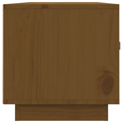 Tv-Meubel 80X34X35 Cm Massief Grenenhout Honingbruin
