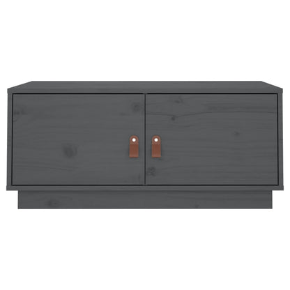 Salontafel 80X50X35 Cm Massief Grenenhout Grijs