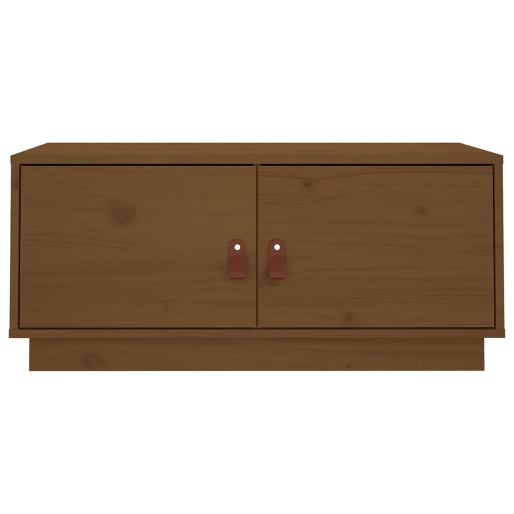 Salontafel 80X50X35 Cm Massief Grenenhout Honingbruin