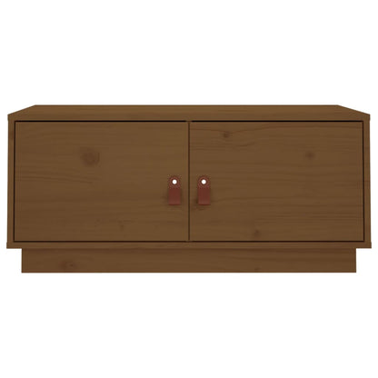 Salontafel 80X50X35 Cm Massief Grenenhout Honingbruin