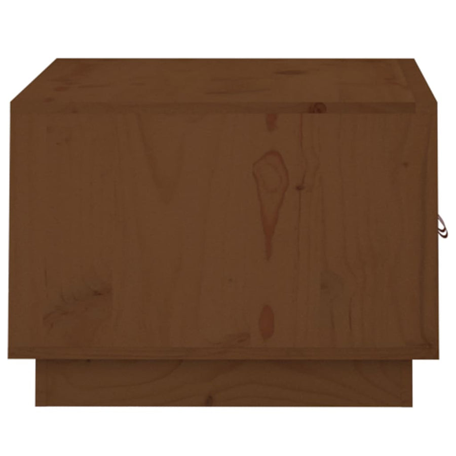 Salontafel 80X50X35 Cm Massief Grenenhout Honingbruin