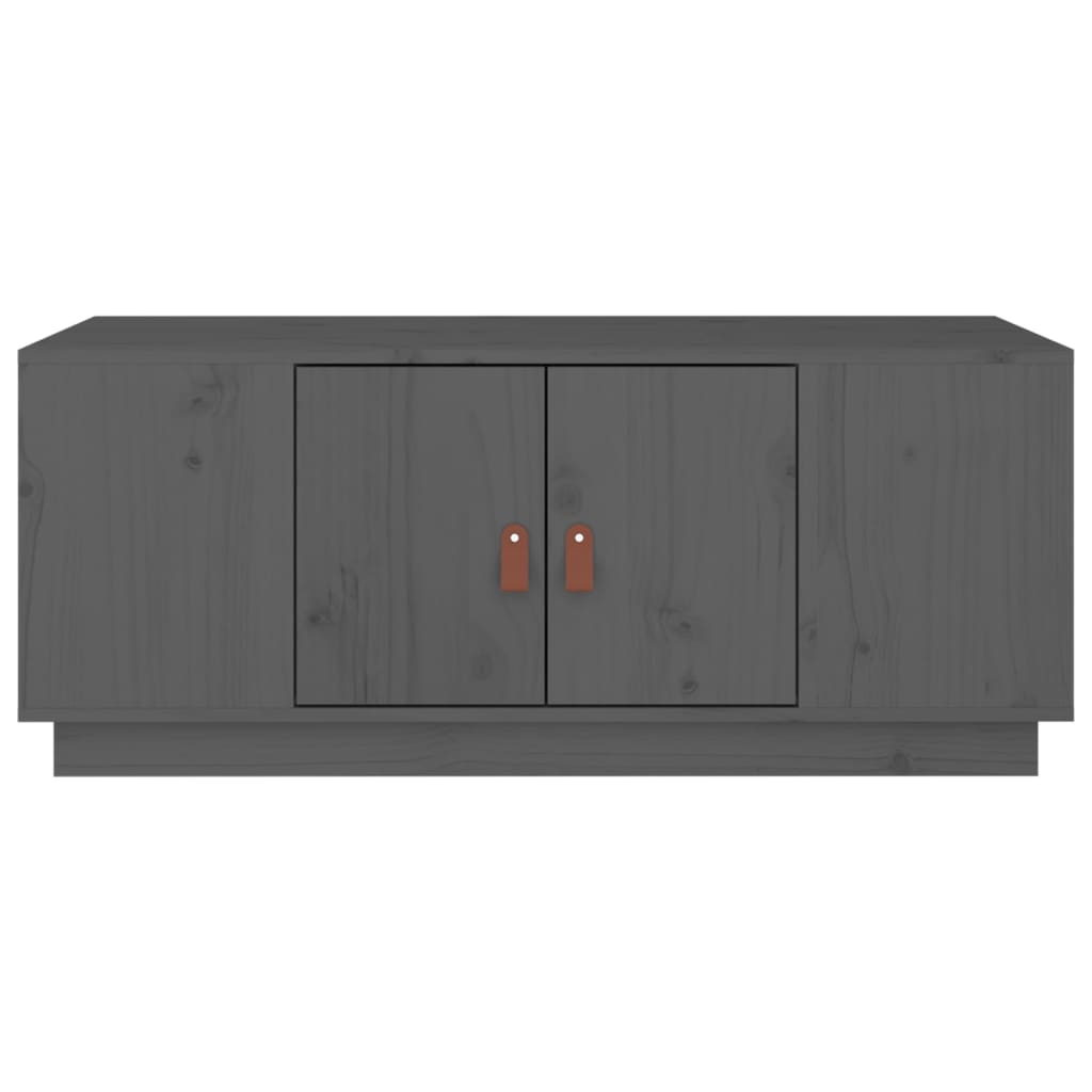 Salontafel 00X50X4 Cm Massief Grenenhout Grijs