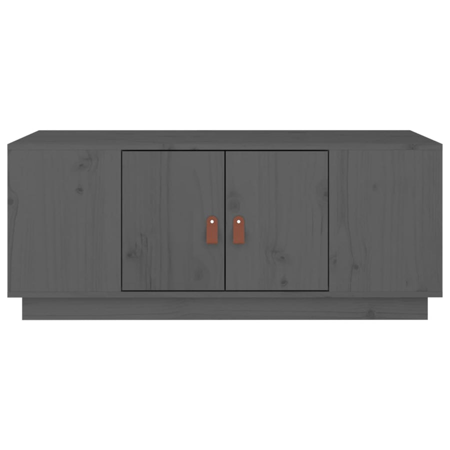 Salontafel 00X50X4 Cm Massief Grenenhout Grijs