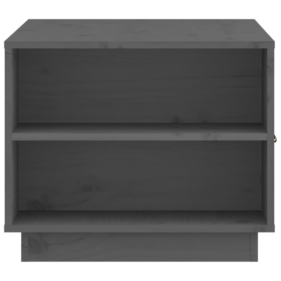 Salontafel 00X50X4 Cm Massief Grenenhout Grijs