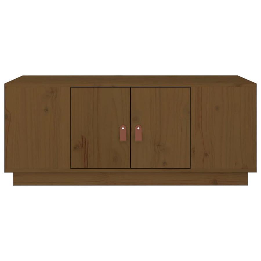 Salontafel 100X50X41 Cm Massief Grenenhout Honingbruin