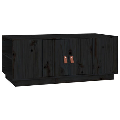 Salontafel 100X50X41 Cm Massief Grenenhout Zwart