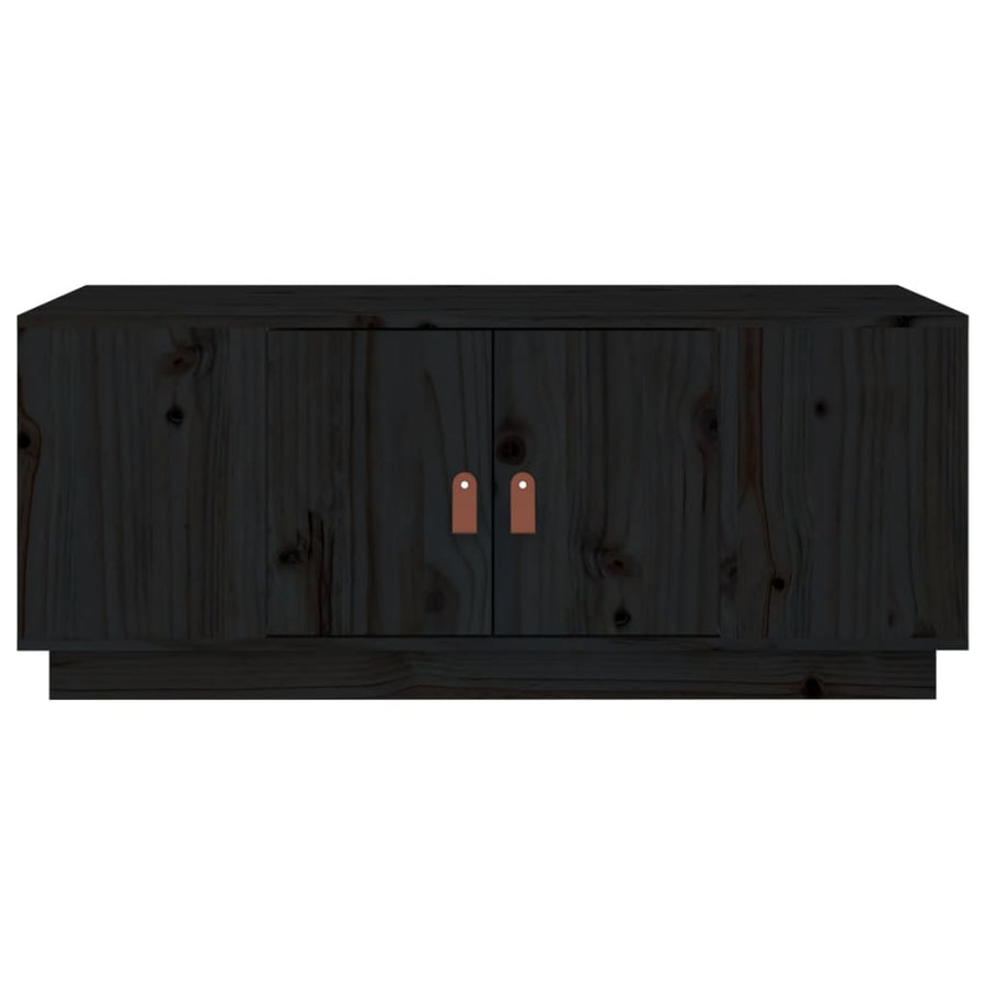 Salontafel 100X50X41 Cm Massief Grenenhout Zwart