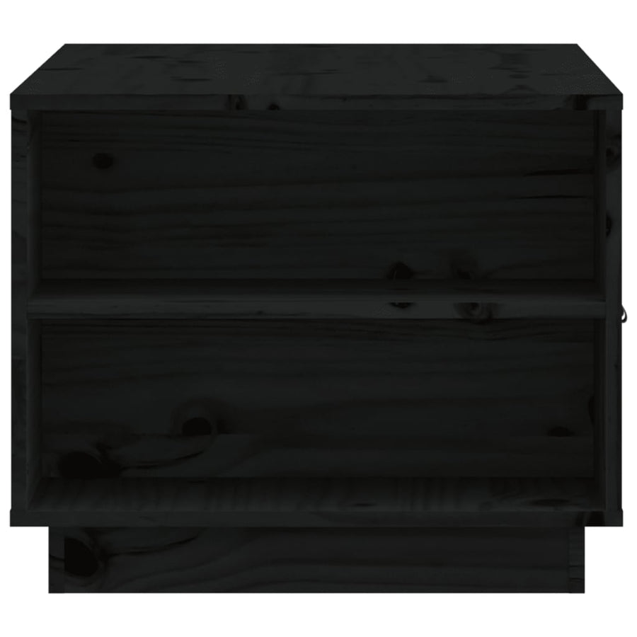 Salontafel 100X50X41 Cm Massief Grenenhout Zwart