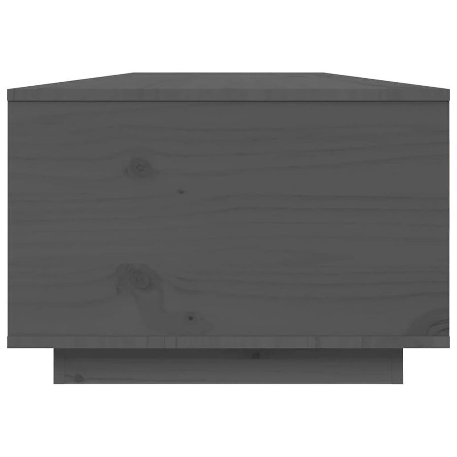 Salontafel 80X50X35,5 Cm Massief Grenenhout Grijs